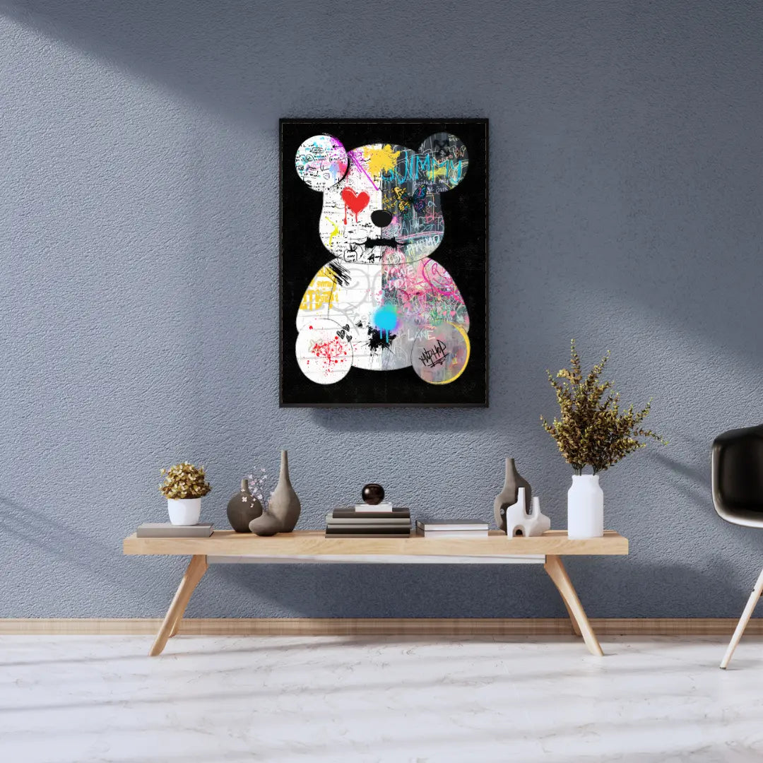 “NEO TEDDY” – The wild teddy bear in pop art look