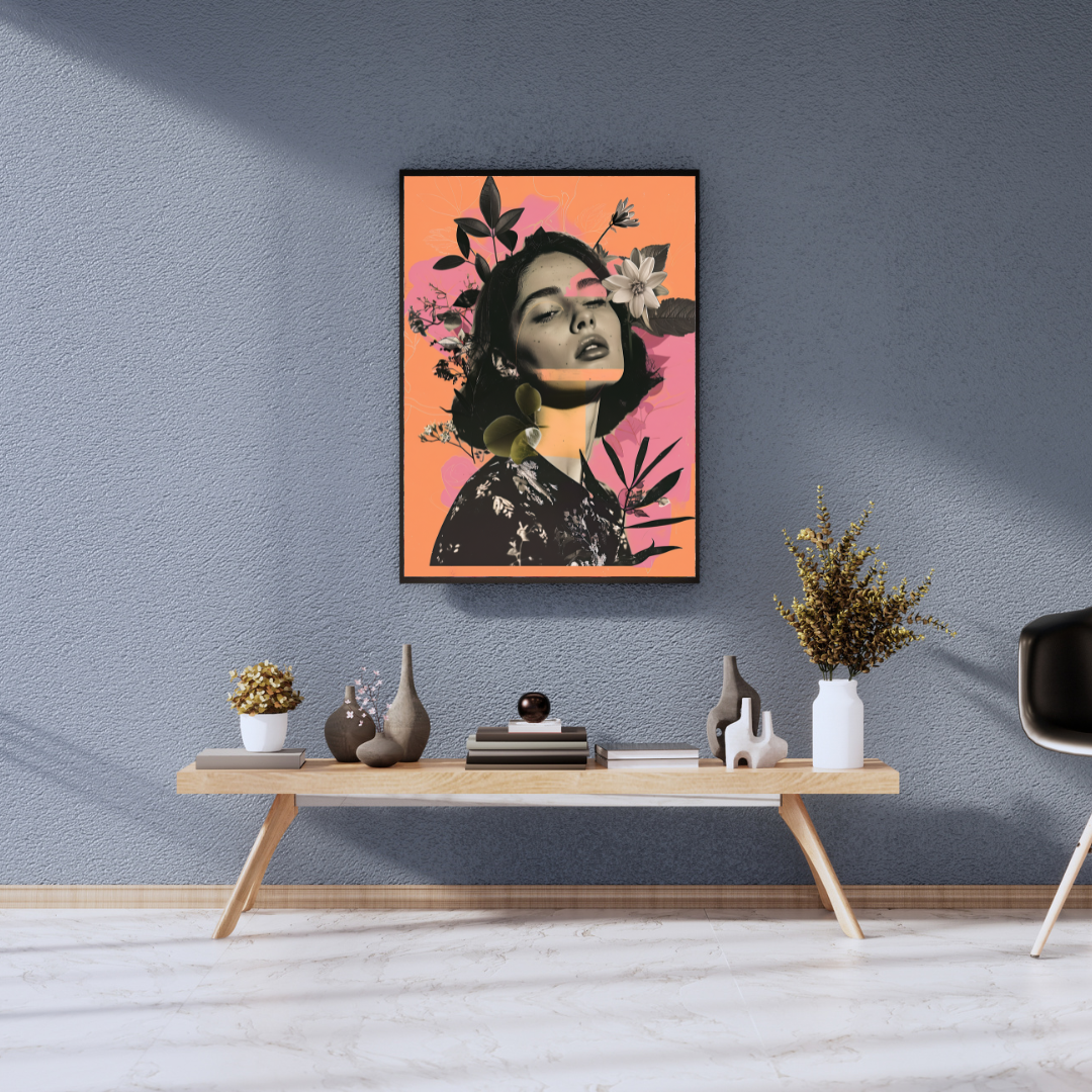 Flore Girl – Blooming beauty in pop art style