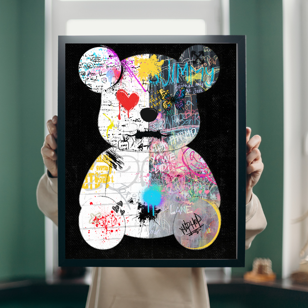 “NEO TEDDY” – The wild teddy bear in pop art look