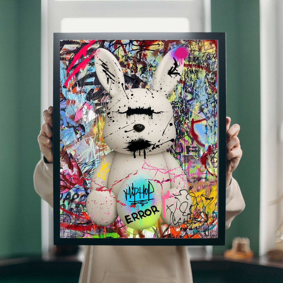 “REBELL RABBIT” – The Pop Art rabbit picture with character