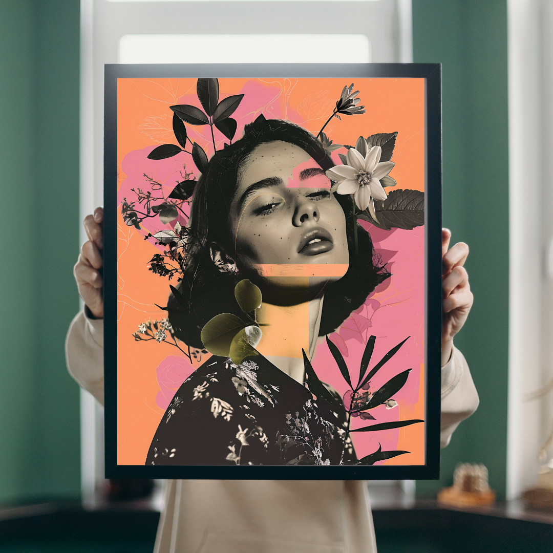 Flore Girl – Blooming beauty in pop art style