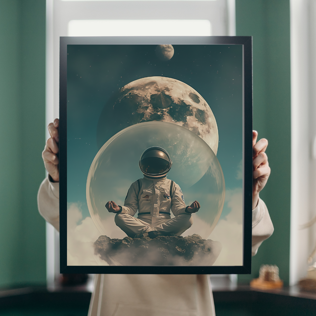Lunar Silence – The Astronaut in Meditation