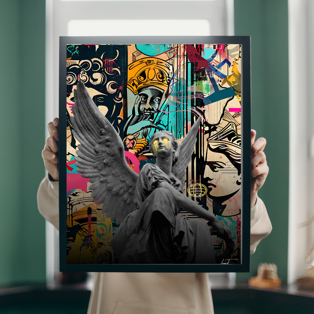 “DIVINE ICON” – Exclusive Pop Art artwork of an antique figure