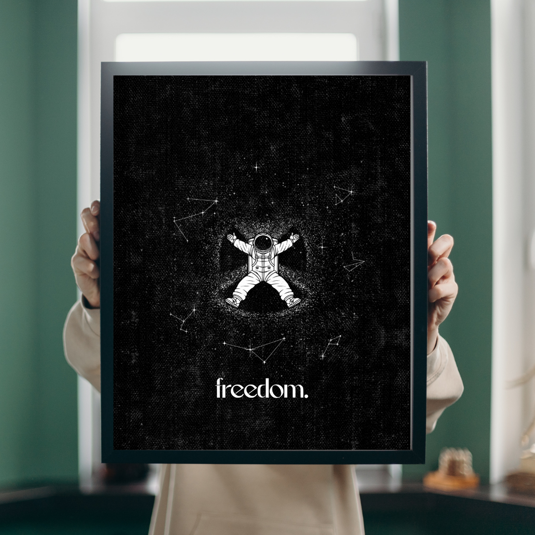 Freedom in Orbit – Snow Angel in Space