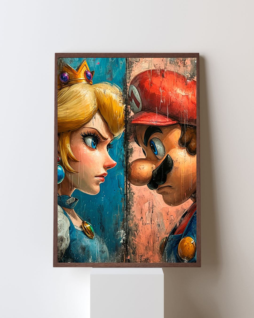 Pixel Lovers – Mario & Peach im Pop Art Style