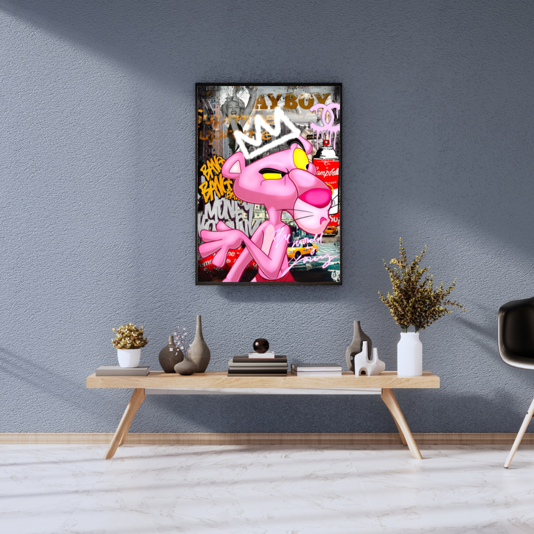Pink Panther Pop Art – Kultfigur im Urban Style