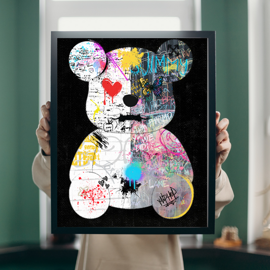 “NEO TEDDY” – The wild teddy bear in pop art look