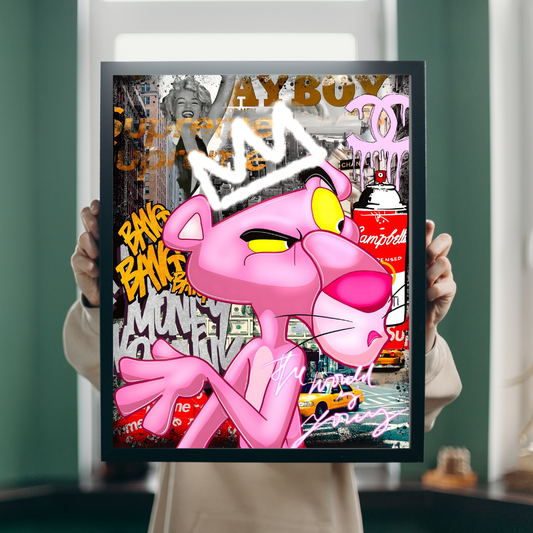 Pink Panther Pop Art – Kultfigur im Urban Style