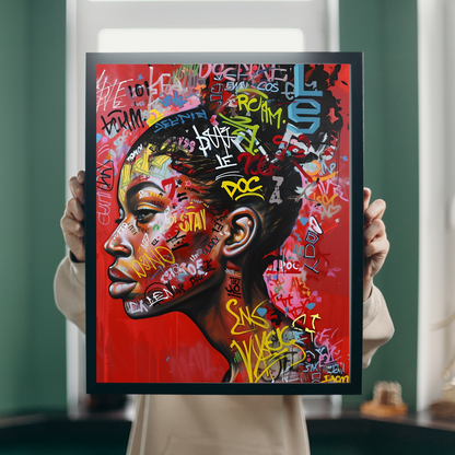 Urban Queen – Street Art Portrait of a Strong Woman