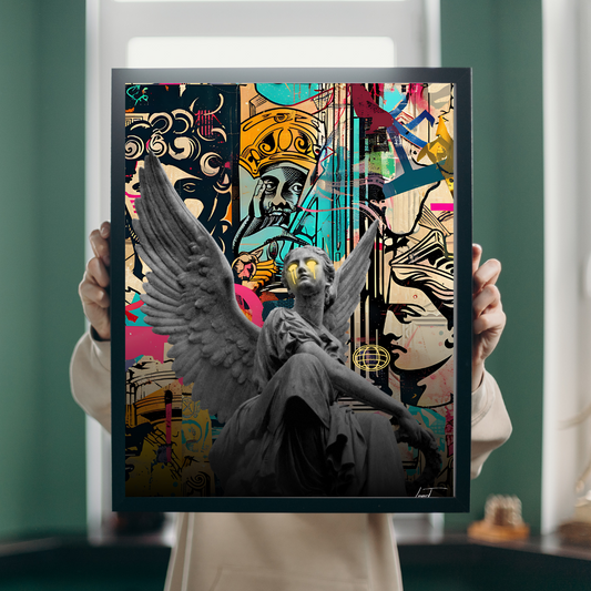 “DIVINE ICON” – Exclusive Pop Art artwork of an antique figure