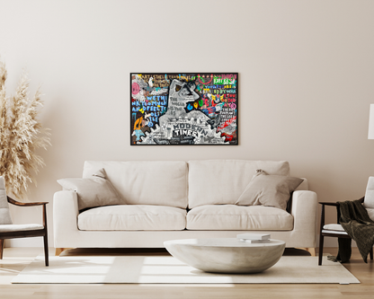 Mona Lisa Reloaded – Pop Art Icon on Canvas